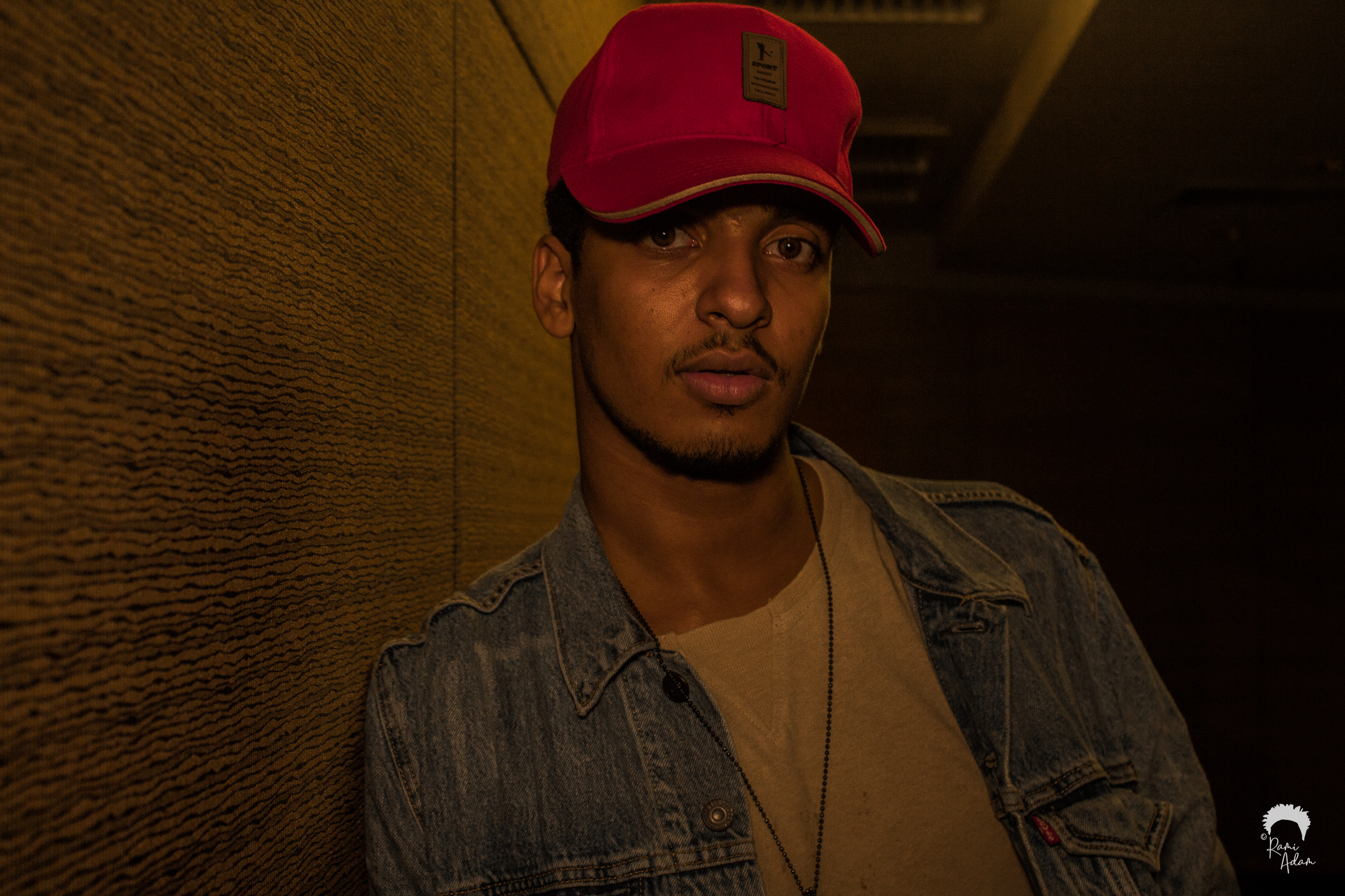 Black and white editorial portrait